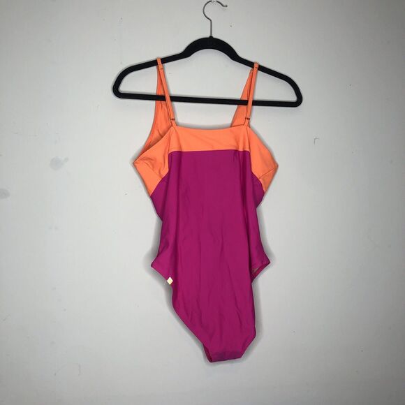 Summersalt Swimsuit Womens 10 Pink Colorblock Jetsetter One Piece UPF 50+ - Picture 7 of 8